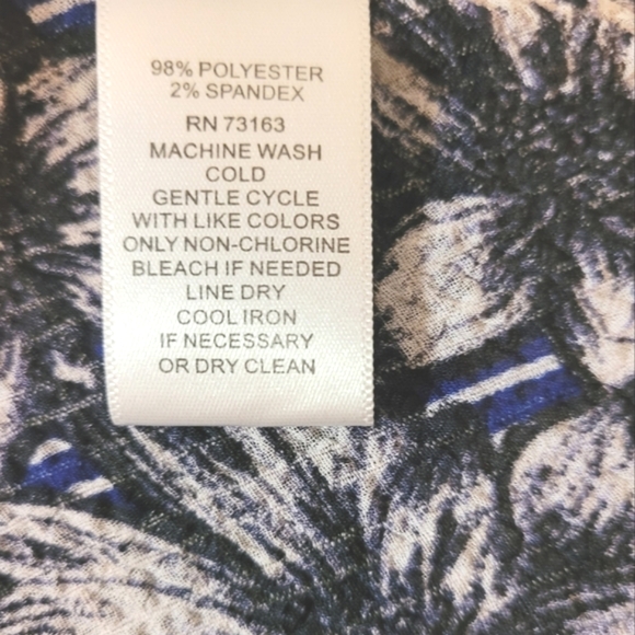 Button down sleeveless floral collared long length tunic blouse / dress - Picture 8 of 8